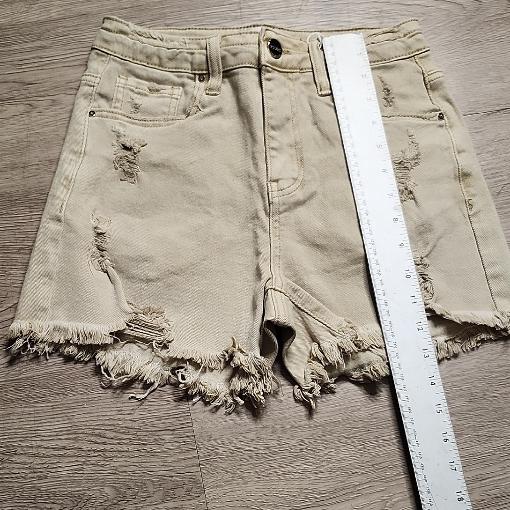 Rise Jeans Distressed Frayed Hem Jean Shorts for Women NWT - Picture 6 of 6